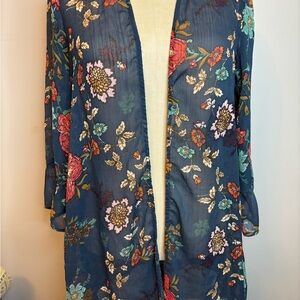 Eyeshadow Floral Kimono Cardigan Medium